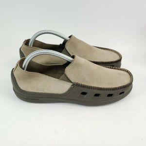 crocs suede